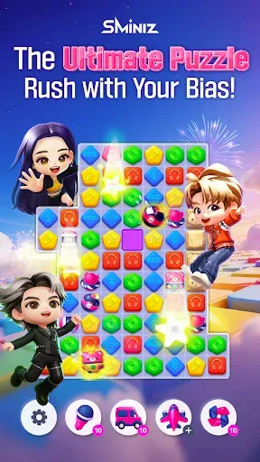 Скриншот 3 — SMiniz: K-POP Puzzle Game
