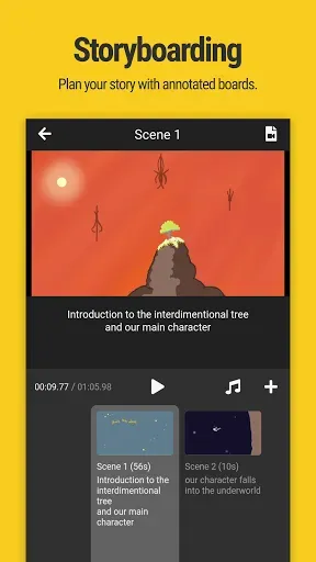 Скриншот 1 — Mooltik: Storyboard & Animate