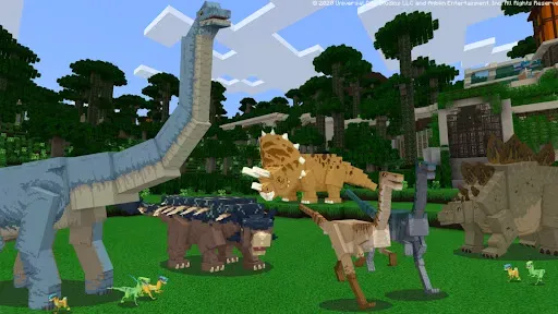 Скриншот 5 — Динозавры в Minecraft PE 2025