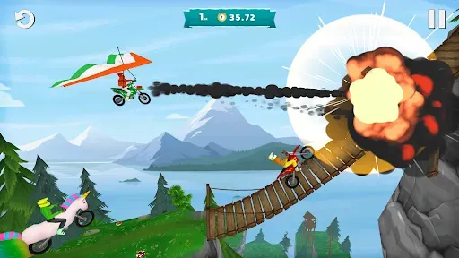 Скриншот 3 — Airborne MX - гонки и летать