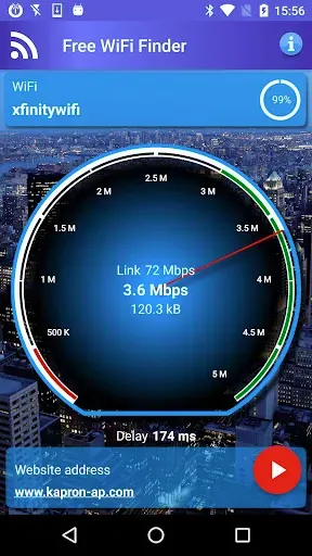 Скриншот 4 — Бесплатный Интернет WiFi Найти
