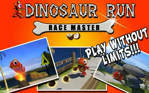 Скриншот 1 — Dinosaur Run - Race Master