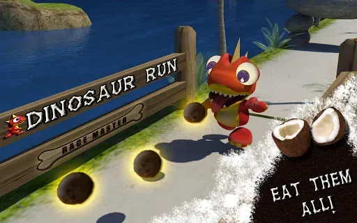 Скриншот 4 — Dinosaur Run - Race Master