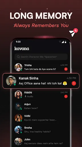 Скриншот 2 — Kavana - AI Chat Stories