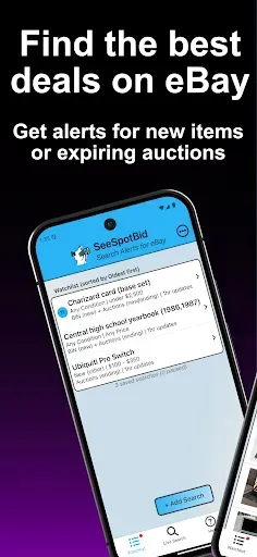 Скриншот 1 — SeeSpotBid - Alerts for eBay