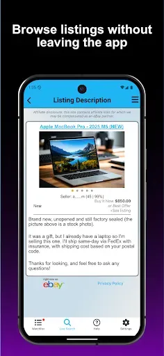 Скриншот 3 — SeeSpotBid - Alerts for eBay