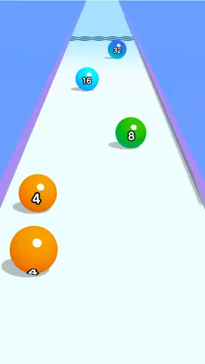 Скриншот 1 — Ball Run 2048: merge number