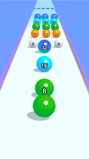 Скриншот 2 — Ball Run 2048: merge number