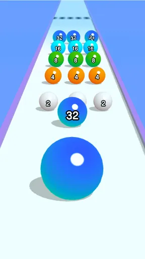 Скриншот 3 — Ball Run 2048: merge number