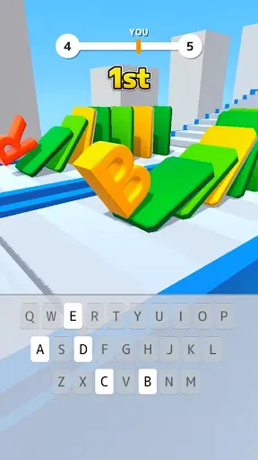 Скриншот 1 — Type Spin: alphabet run game