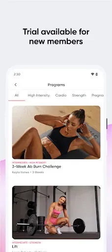 Скриншот 3 — Sweat: Fitness App For Women