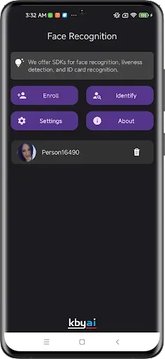 Скриншот 1 — Face Recognition
