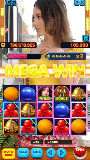 Скриншот 1 — Bikini Model Casino Slots