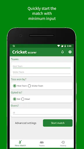 Скриншот 1 — Cricket Scorer