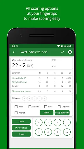 Скриншот 2 — Cricket Scorer