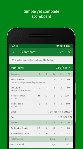 Скриншот 3 — Cricket Scorer