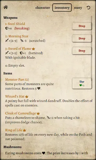 Скриншот 4 — Path of Adventure: Text RPG