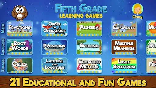 Скриншот 1 — Fifth Grade Learning Games