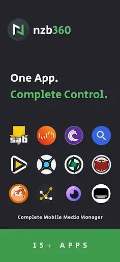 Скриншот 1 — nzb360 - Media Server Manager