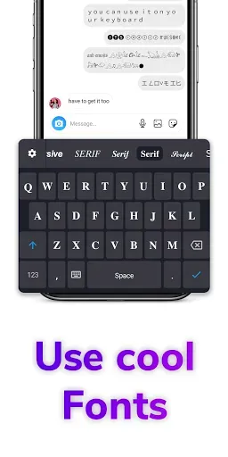 Скриншот 3 — Font Keyboard: Fonts & Emoji