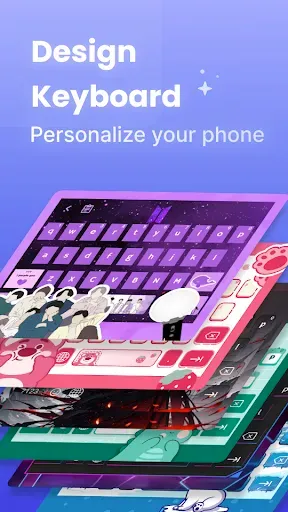 Скриншот 1 — Keyboard Font & Keyboard Theme