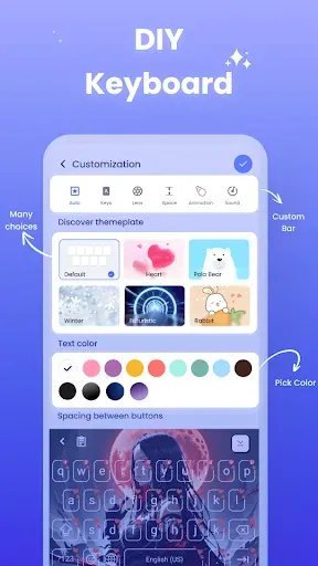 Скриншот 4 — Keyboard Font & Keyboard Theme
