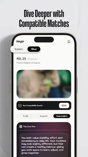 Скриншот 3 — Keypr: The Mindful Dating App