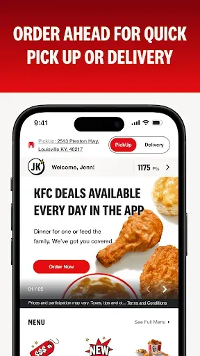 Скриншот 3 — KFC US - Ordering App