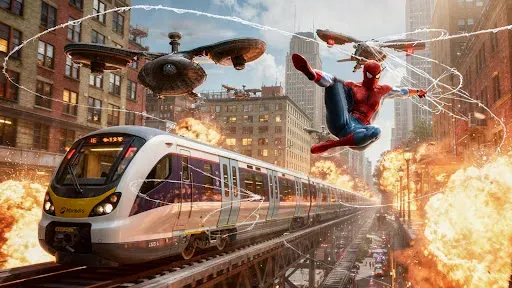 Скриншот 4 — Spider Rope Hero Man Rescue 3D