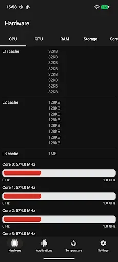 Скриншот 1 — CPU Info (open-source)