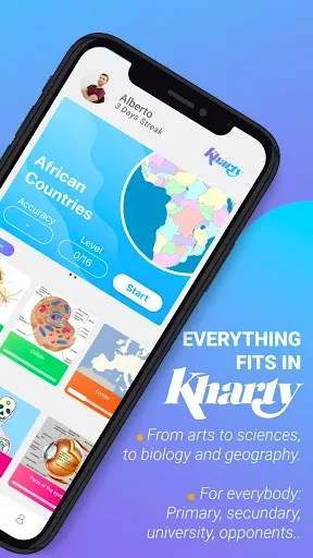 Скриншот 2 — Kharty - Educational Quiz Game