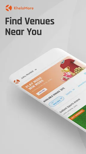 Скриншот 1 — KheloMore: Book sports venues
