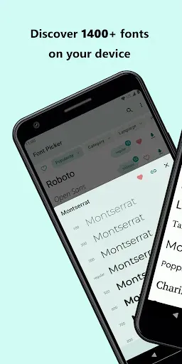 Скриншот 1 — Font Picker - cкачать шрифт
