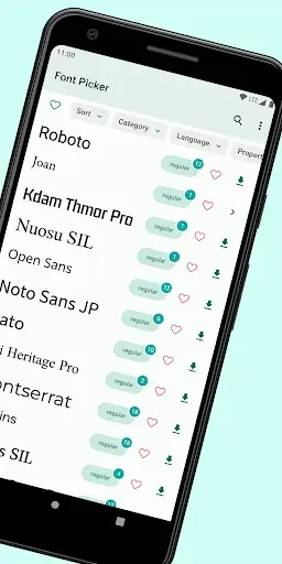 Скриншот 2 — Font Picker - cкачать шрифт
