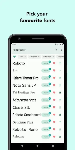 Скриншот 3 — Font Picker - cкачать шрифт