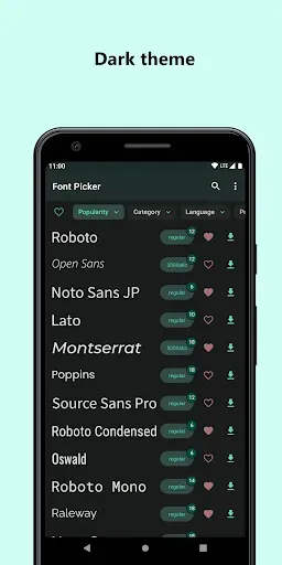 Скриншот 5 — Font Picker - cкачать шрифт
