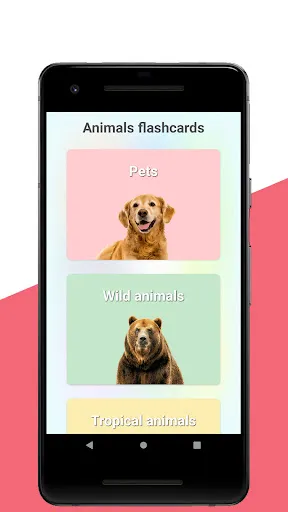 Скриншот 1 — Flashcards for kids: Animals