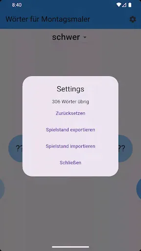 Скриншот 3 — Wörter für Montagsmaler