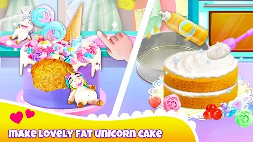 Скриншот 2 — Girl Games: Unicorn Cooking