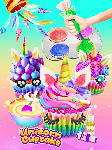 Скриншот 2 — Cupcake Maker: Unicorn Cupcake
