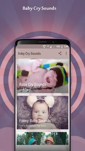 Скриншот 1 — Baby Cry Sounds