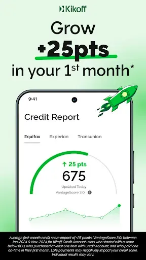 Скриншот 1 — Kikoff - Build Credit Quickly