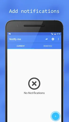 Скриншот 1 — Notify me - Notification bar