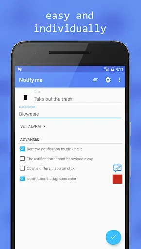 Скриншот 2 — Notify me - Notification bar
