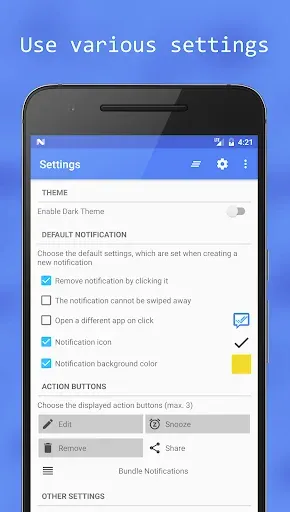 Скриншот 4 — Notify me - Notification bar