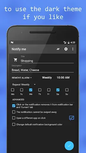 Скриншот 5 — Notify me - Notification bar