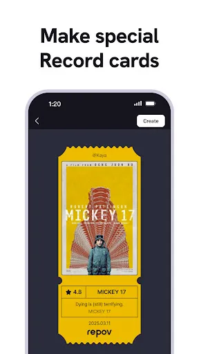 Скриншот 6 — repov: A Mini Blog for Moments