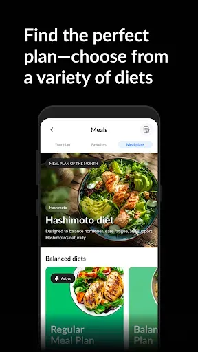 Скриншот 3 — Perfect Body - Meal planner