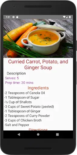 Скриншот 1 — Gout Recipes