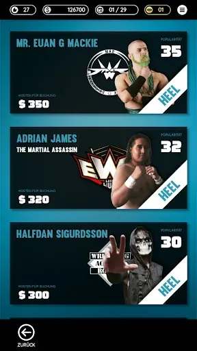 Скриншот 4 — Wrestling Manager Mobile